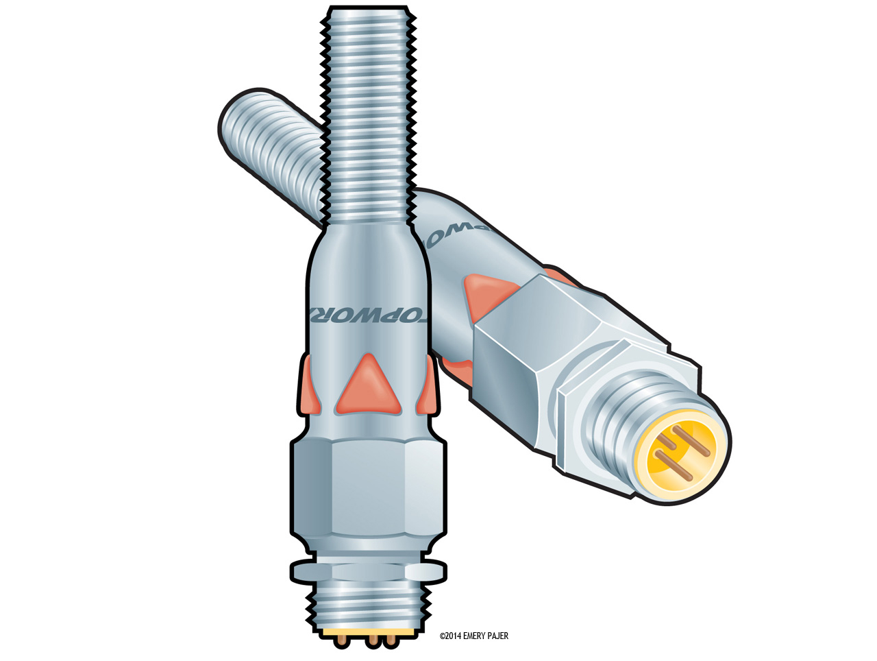 product illustration, topworx valves