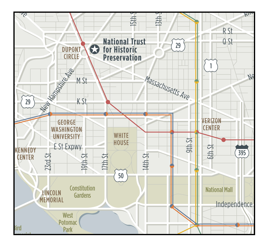 College Campus Map Illustration