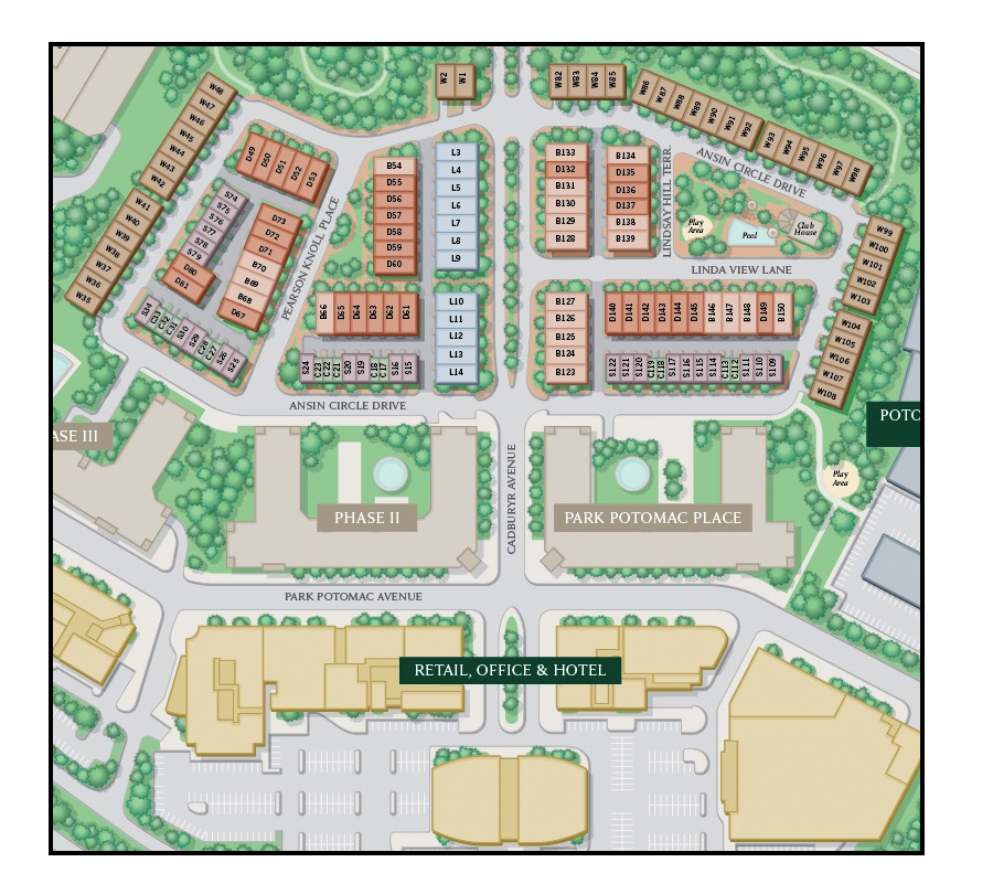 College Campus Map Illustration